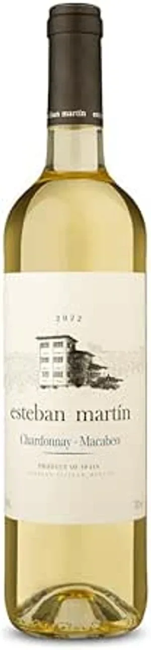 Garrafa de Esteban Martín Chardonnay–Macabeo